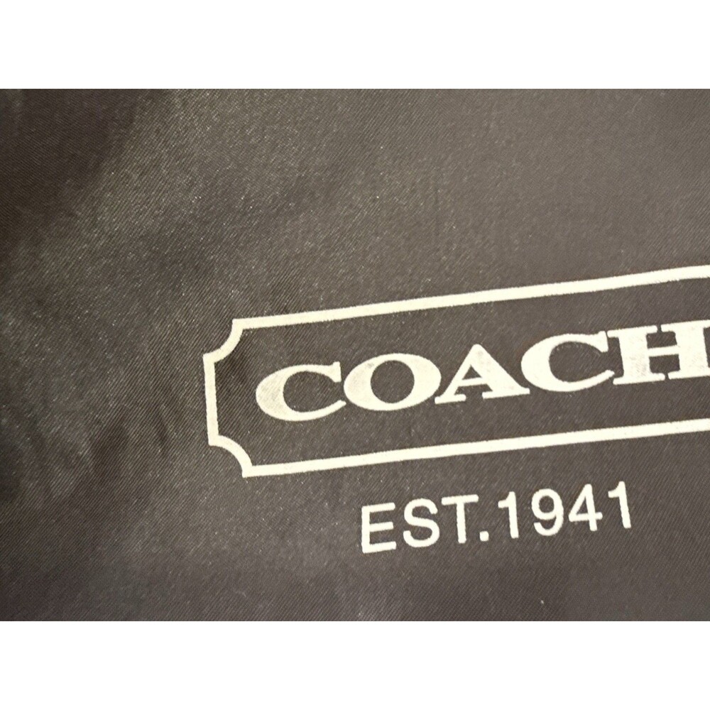 ✿ Coach Black Dust Bag Drawstring Storage Bag Large Purse Handbag Protector
